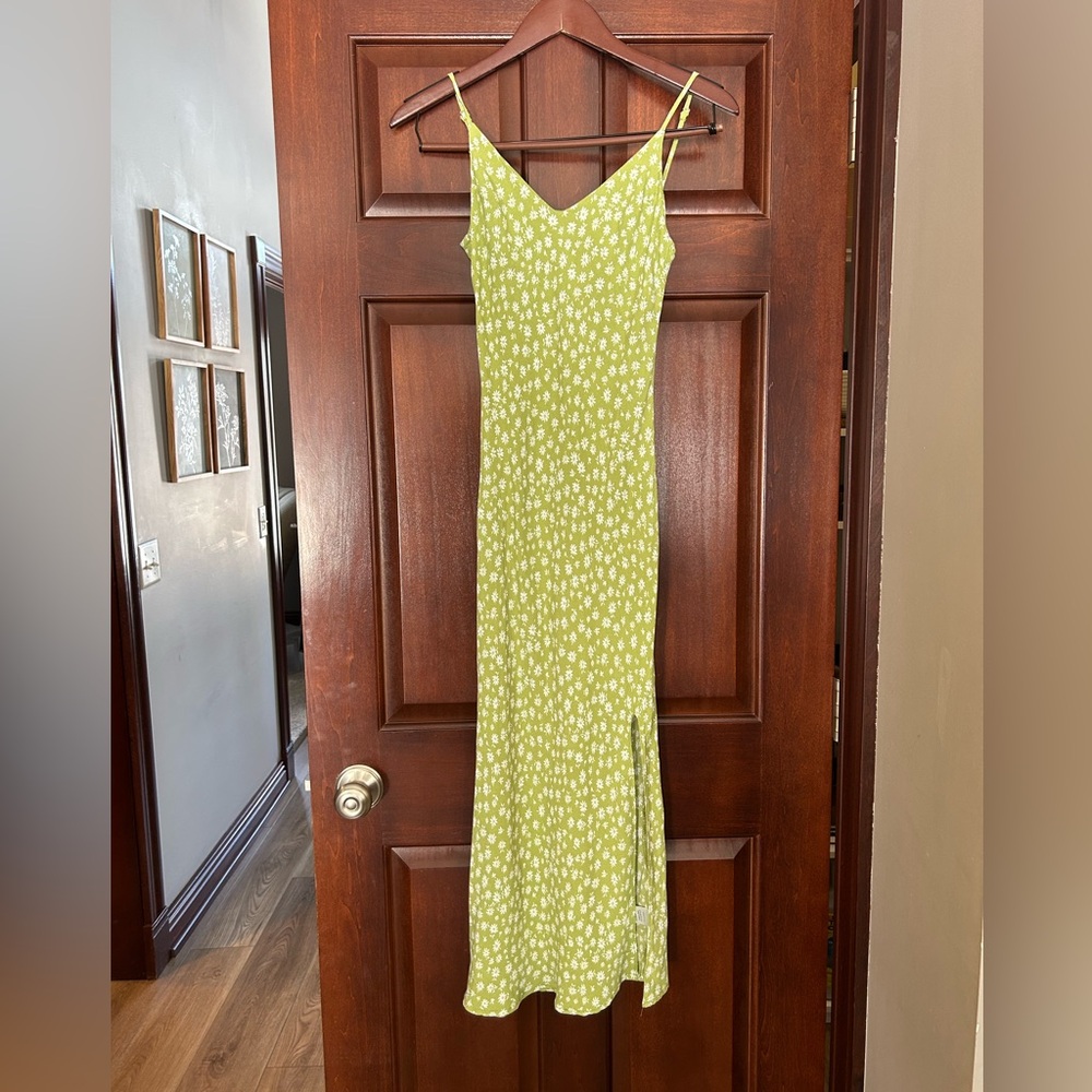 The‎ Workshop Green Floral Daisy Slip Dress Small